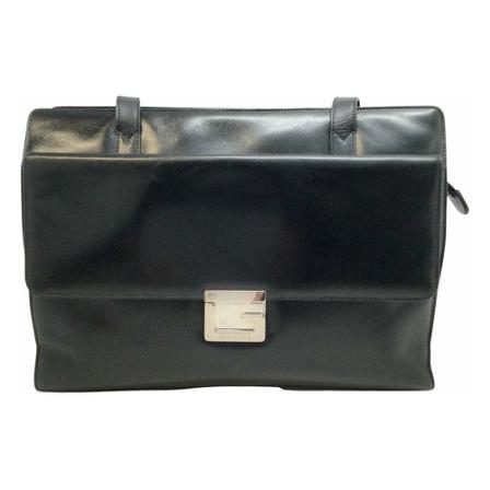Gucci Vintage, Pre-owned Shoulder Bag Zwart, Dames, Maat:ONE Size,leer