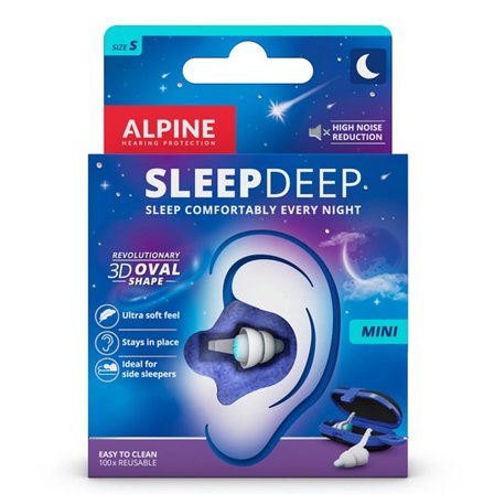 Alpine Hearing Protection Ørepropper SleepDeep Mini 2 stk, Tøj & Bolig, Søvn & Meditation, Ørepropper