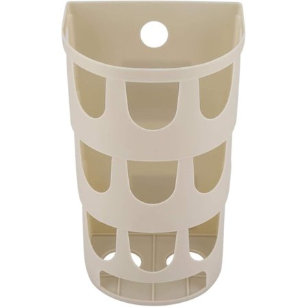 Bæreposeholder (Khaki), søppelposeoppbevaringsboks veggmontert dagligvareposeholder hengende oppbevaring