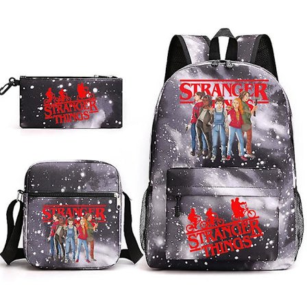 Stranger Things Ryggsäck Skolväska Stranger Things Trio-4