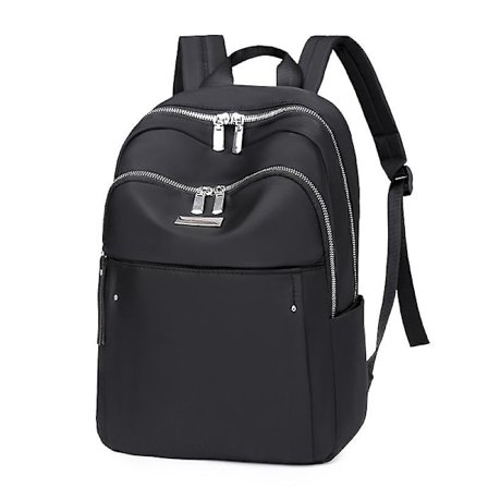 Kvinders bærbare computer rygsæk vandtæt skoletaske rejserygsæk sort
