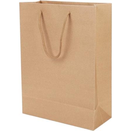 10 Stykker Kraftpapirposer Store Julegaveposer Håndveske med