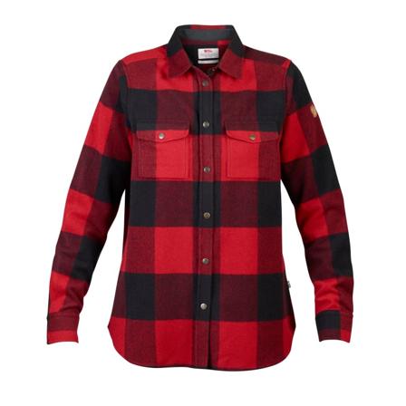Fjällräven Canada Shirt Longsleeve Women's Women long-sleeved shirts Red S