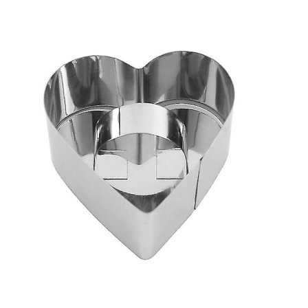 Kakeform i rustfritt stål med trykknapp, risball-sushiverktøy (1 stk, sølv)