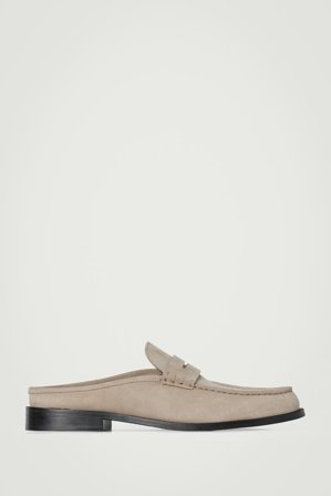 COS Homme Mules En Daim in Beige