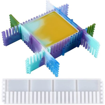 Skuffeinddelere Silikoneform, Epoxy Resin Form, Epoxy Resin Støbning, Epoxy Form, Epoxy