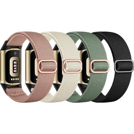 4-pakning remmer for Fitbit Charge 5 - Mykt pustende sportsarmbånd-WELLNGS