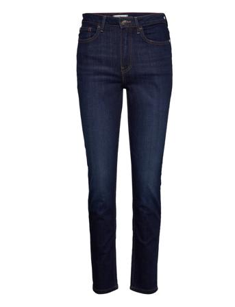 Cigarette Slim Hw A Izzu Slimfit Byxor Stuprörsbyxor Blå Tommy Hilfiger
