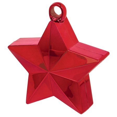 Ballongvekt Stjerne Metallic Rød