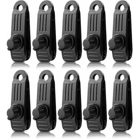 10 stk. presenning teltklemme, presenning klemme presenning klemme teltklemme presenning markiser klemme øjeklemme til presenning camping tilbehør