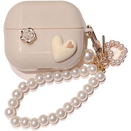 Cover til Samsung Galaxy Buds 3/Buds 3 Pro, Stilfuldt Hvidt Hovedtelefonetui Blødt Beskyttende Cover Stødsikkert Hovedtelefonetui til Drenge Piger (