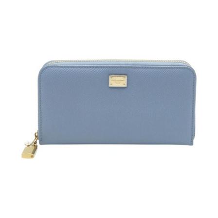 Dolce & Gabbana Pre-owned, Leather Wallet Blauw, Dames, Maat:ONE Size,leer
