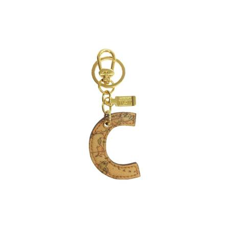 Alviero Martini 1a Classe, Geo Classic "C" keychain - - Oranje, unisex, Maat:ONE Size