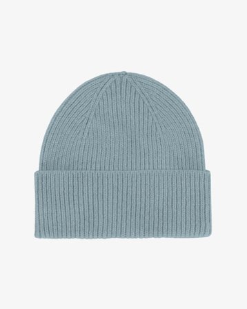 Merino Wool Beanie - Stone Blue - Female - One Size