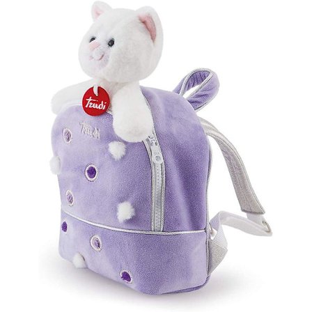 Plysj Trudi Kitten lilla ryggsekk S