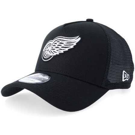 New Era - NHL Svart trucker Keps - Detroit Red Wings 9FORTY Black/White A-Frame Trucker @ Hatstore
