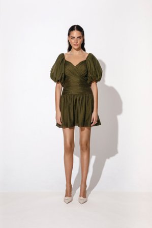 Malina - Nola mini dress - M - Green