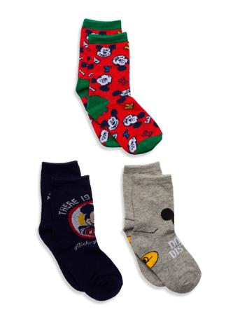 3 Pack Socks Socks & Tights Socks Monivärinen/Kuvioitu Mickey Mouse