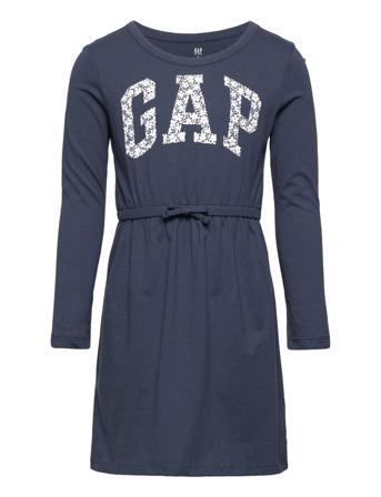 V-Ls Logo Dress Xls Dresses & Skirts Dresses Casual Dresses Long-sleeved Casual Dresses Blå GAP