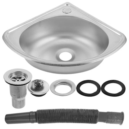 Effektivt trekantet vaskebassin, hurtig at installere uden brug af professionelt værktøj