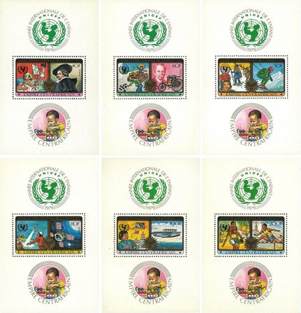 Centralafrika - MICHEL 606-612 - Miniark - Postfrisk