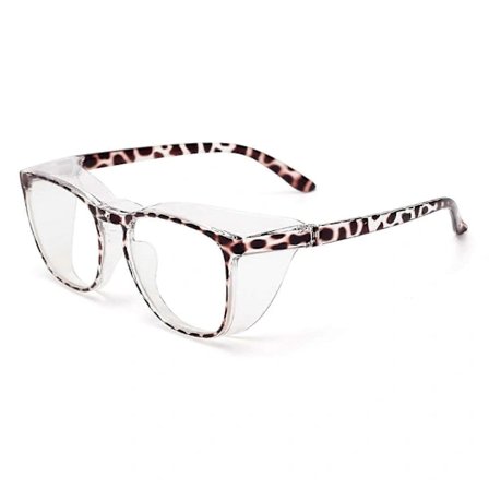 {PL}Anti-dug sikkerhedsbriller til mænd og kvinder med blåt lysblokerende linse og permanente sidebeskyttelser