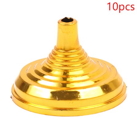 10st guldpläterad plastfot Runt fyrkantigt flaggstångsunderlag
