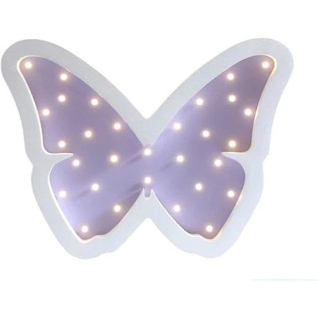 Butterfly Light, Children's Night Light, Bedroom/living Room Mood Light Wall Decoration, (purple)