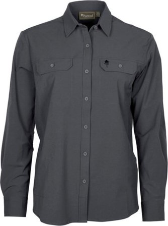 Pinewood Women ́s Everyday Travel Longsleeve Shirt Women long-sleeved shirts Grey XL