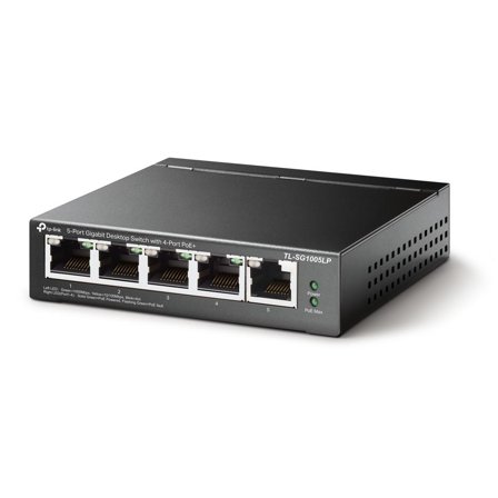 TP-Link TL-SG1005LP 5-Port Gigabit Desktop Switch with 4-Port PoE+ - 30W pr. port - 40W totalt
