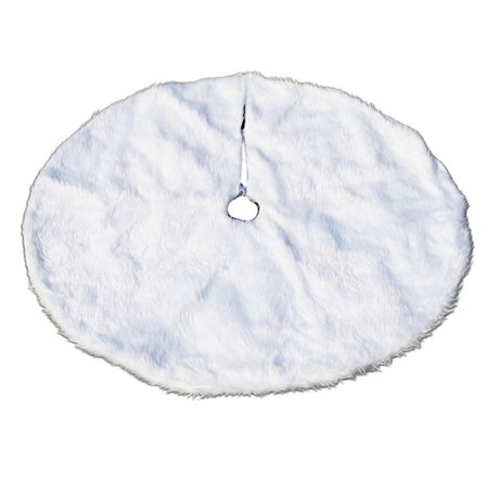 30,7 tum Julgransmatta Vit Lyxig Fuskpäls Träddekorationer