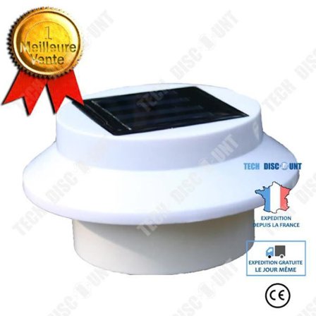 TD Solar staket ljus utomhus 3LED diskbänk staket vattentät belysning Vägg landskap trädgård ljus villa ljus dekor ljus