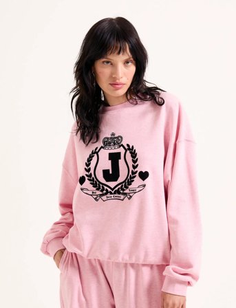Juicy Couture Venice Crest Sweatshirt - Pink - XS