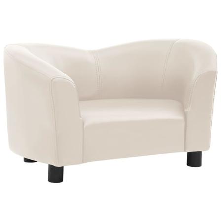 Vidaxl Hundsoffa Naturvit 67x41x39 Cm Konstläder Creme