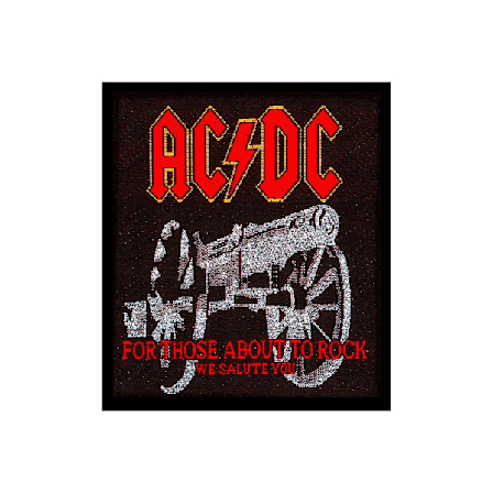 AC/DC For Those About To Rock Patch One Size Svart/Röd