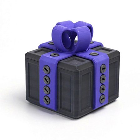 25-26 Irriterende Gaveæske med Skruer, Irriterende Gaveæske med Twist Opbevaring, 3D Printet Prank Skrueæske Gave til Børn Voksne