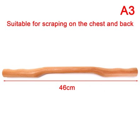 1 st Gua Sha Massagestav Naturligt Trä Bambu Massagestav Gouache Trä Nacke Axel Rygg Muskelavslappnande Massageapparat~00180