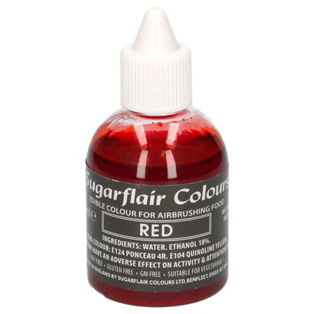 Spiselig Airbrush Farve Rød