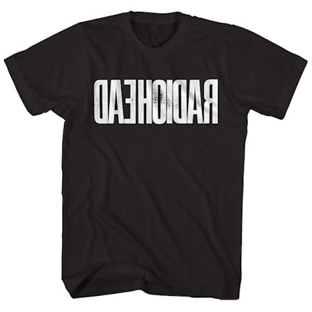 Radiohead T-shirt med spejlet logo Radiohead T-shirt