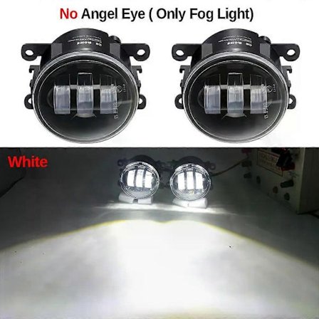 Kompatibel 2 X Bil Frontfanger Tåkelys Enhet Kompatibel med Fiat Ducato 250-290 2014-2020 30W LED Linse Angel Eye Tåke Kjørelys - Perfekt