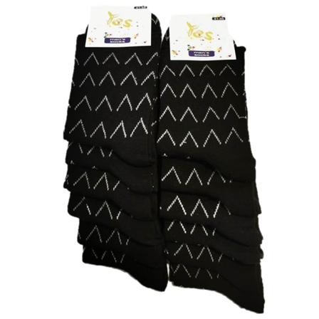 12 Par Lös resår Strumpor Storlek 40-45 black