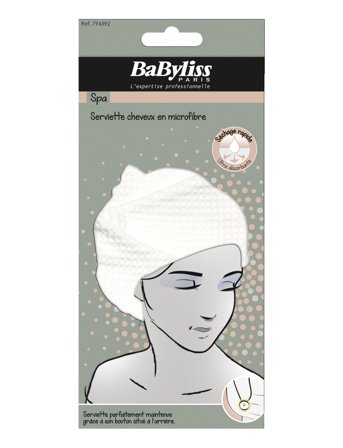 Babyliss Paris Hair Towel - White - ONE SIZE