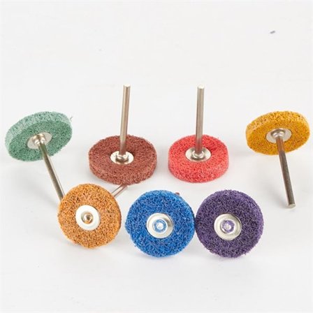 Slipborstar i nylon 24 delar med 3 mm skaft