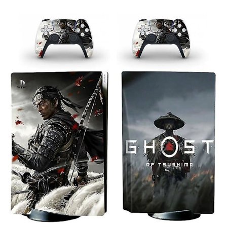 Ghost of Tsushima PS5 Standard Disc Edition Skin Sticker Decal Cover for Playstation 5 Console and Controllers PS5 Skin Sticker