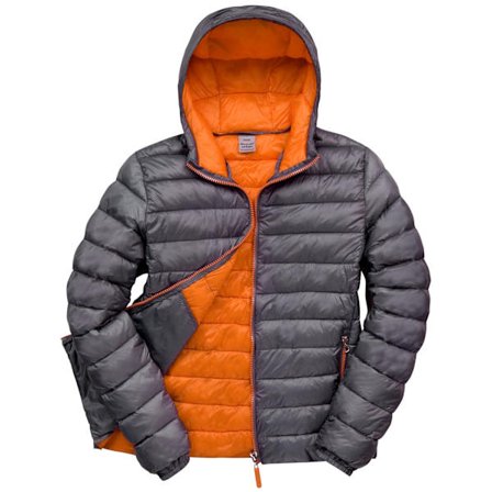 Result Urban Mens Snow Bird Hooded Jacket XL Grå/Orange