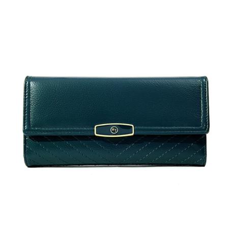 Kvinnor plånbok myntväska Mode Enkel solid färg Multi-Card-Slot Clutch Green