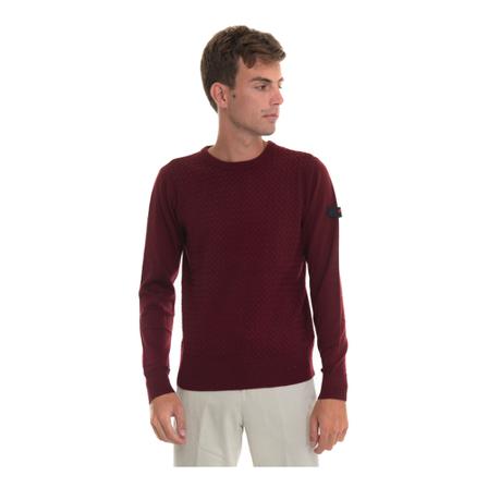 Peuterey, Card Round-neck pullover Card-Peu 4490-99012142 Czerwony, Mężczyzna, Rozmiar: S