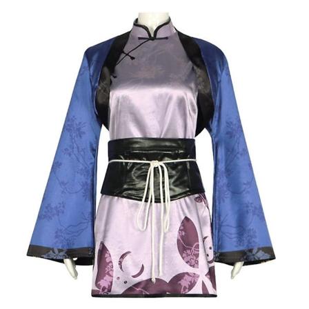 Cosdaddy Ran Mao Cosplay Dräkt Vuxen Dam Skjorta Kappa Bälte Peruk Kostymer Halloween Carnival Party Kostym M