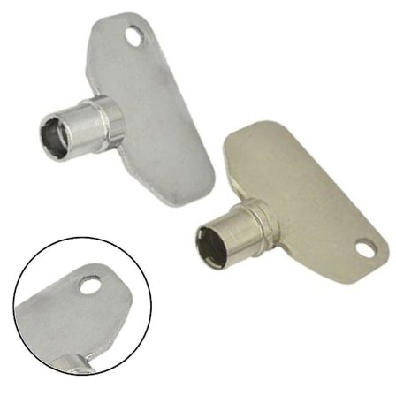 Fatcylindernyckel Kolstål Tubulärt Nyckel Ihåligt Nyckel För Husbil Motorhome Zink(silver)(2st)