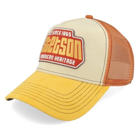 Stetson - Beige trucker Keps - Brickstone Beige/Yellow Trucker @ Hatstore